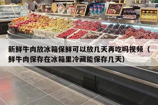 新鮮牛肉放冰箱保鮮可以放幾天再吃嗎視頻（鮮牛肉保存在冰箱里冷藏能保存幾天）