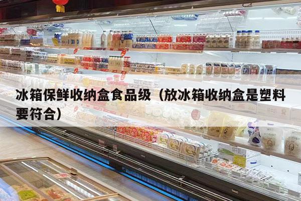 冰箱保鮮收納盒食品級（放冰箱收納盒是塑料要符合）